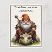 Any Occasion Gnome and Elven Warrior Storybook ポストカード (正面)