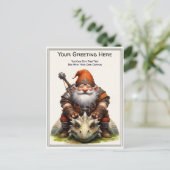 Any Occasion Gnome and Elven Warrior Storybook ポストカード (スタンド正面)