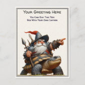 Any Occasion Gnome and Elven Warrior Storybook ポストカード (正面)