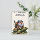 Any Occasion Gnome and Elven Warrior Storybook ポストカード (スタンド正面)