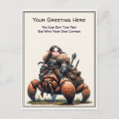 Any Occasion Gnome and Elven Warrior Storybook ポストカード (正面)