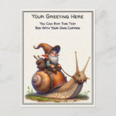 Any Occasion Gnome and Elven Warrior Storybook ポストカード (正面)