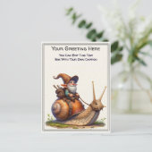 Any Occasion Gnome and Elven Warrior Storybook ポストカード (スタンド正面)