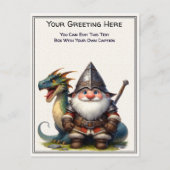 Any Occasion Gnome and Elven Warrior Storybook ポストカード (正面)