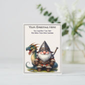 Any Occasion Gnome and Elven Warrior Storybook ポストカード (スタンド正面)