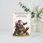 Any Occasion Gnome and Elven Warrior Storybook ポストカード (スタンド正面)