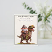 Any Occasion Gnome and Elven Warrior Storybook ポストカード (スタンド正面)