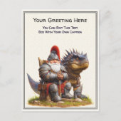 Any Occasion Gnome and Elven Warrior Storybook ポストカード (正面)