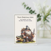 Any Occasion Gnome and Elven Warrior Storybook ポストカード (スタンド正面)