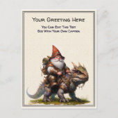 Any Occasion Gnome and Elven Warrior Storybook ポストカード (正面)