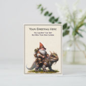 Any Occasion Gnome and Elven Warrior Storybook ポストカード (スタンド正面)