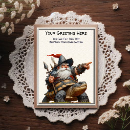 Any Occasion Gnome and Elven Warrior Storybook ポストカード