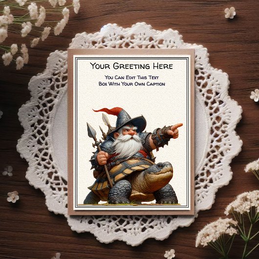 Any Occasion Gnome and Elven Warrior Storybook ポストカード