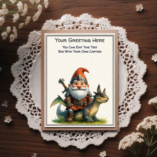 Any Occasion Gnome and Elven Warrior Storybook ポストカード