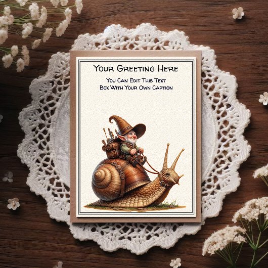 Any Occasion Gnome and Elven Warrior Storybook ポストカード