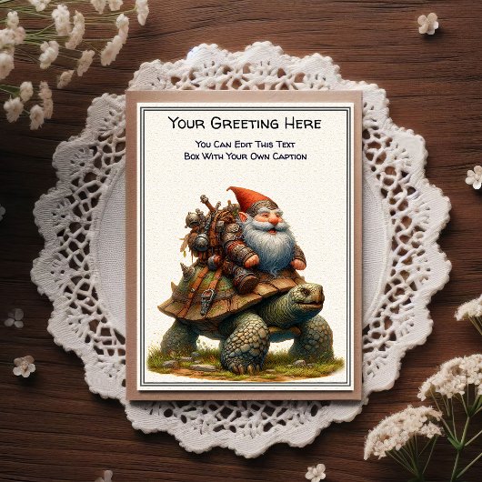 Any Occasion Gnome and Elven Warrior Storybook ポストカード