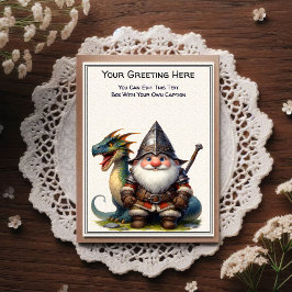 Any Occasion Gnome and Elven Warrior Storybook ポストカード