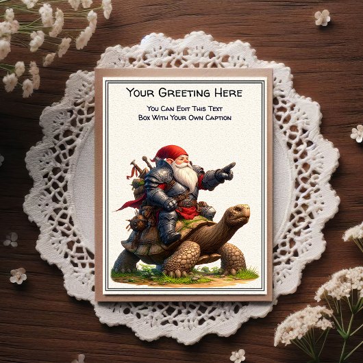 Any Occasion Gnome and Elven Warrior Storybook ポストカード