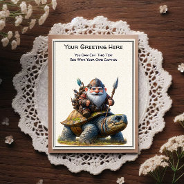 Any Occasion Gnome and Elven Warrior Storybook ポストカード
