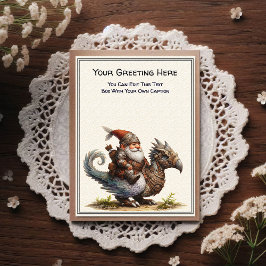 Any Occasion Gnome and Elven Warrior Storybook ポストカード