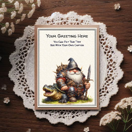 Any Occasion Gnome and Elven Warrior Storybook ポストカード