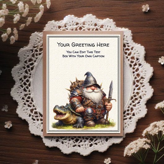 Any Occasion Gnome and Elven Warrior Storybook ポストカード
