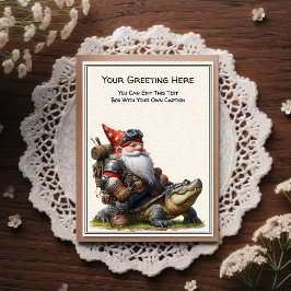 Any Occasion Gnome and Elven Warrior Storybook ポストカード