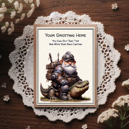 Any Occasion Gnome and Elven Warrior Storybook ポストカード
