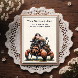 Any Occasion Gnome and Elven Warrior Storybook ポストカード