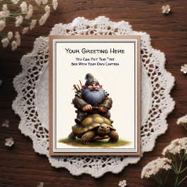Any Occasion Gnome and Elven Warrior Storybook ポストカード