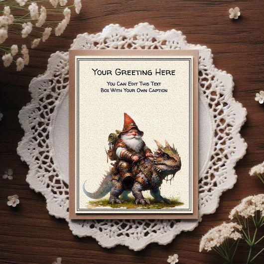 Any Occasion Gnome and Elven Warrior Storybook ポストカード