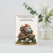 Any Occasion Gnome and Elven Warrior Storybook ポストカード (スタンド正面)