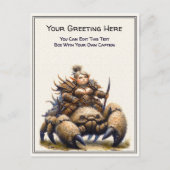 Any Occasion Gnome and Elven Warrior Storybook ポストカード (正面)