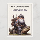 Any Occasion Gnome and Elven Warrior Storybook ポストカード (正面)