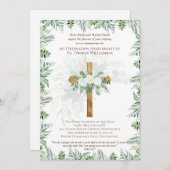 ANY Ordination Anniversary招待状素朴ウッド 招待状 (正面/裏面)