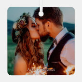 Any Personalized Dated Photo  メタルオーナメント (裏面)