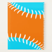 ANY team colors baseball softball w jersey number プランナー手帳 (裏面)