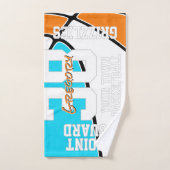 ANY team colors basketball athlete name ハンドタオル (ハンドタオル)