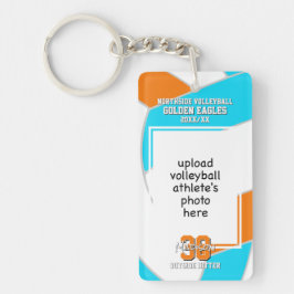 ANY team colors volleyball athlete photo キーホルダー