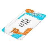 ANY team colors volleyball athlete photo マグネット (左側)