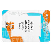 ANY team colors volleyball athlete photo マグネット (横)