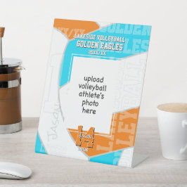 ANY team colors volleyball athlete photo 台座サイン