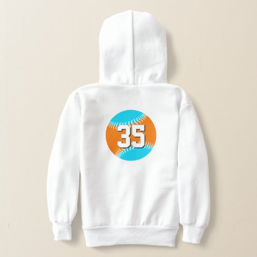 ANY team colors w jersey number softball baseball (レイダウン裏面)