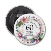 Any Wedding (60) Elegant Floral Anniversary Favor  栓抜き (正面)
