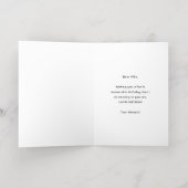 ANY Yearハッピーバースデー5 Photo Collage Black 箔グリーティングカード (内側レイダウン)