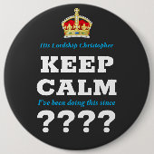 Any Year 保 Calm Addメッセージマイルストーン誕生日 缶バッジ (正面)