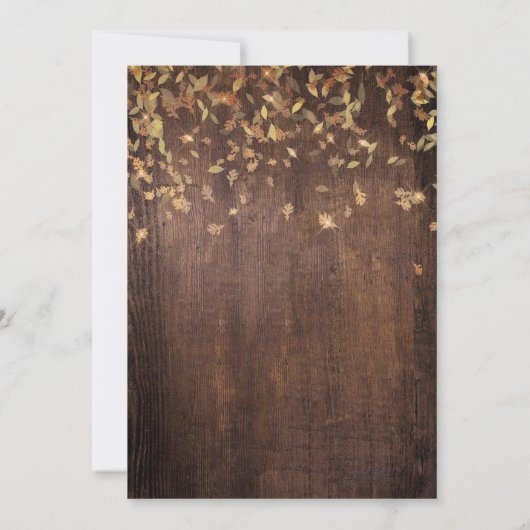 ANY YEAR -秋の結婚式記念日招待状 招待状 (裏面)