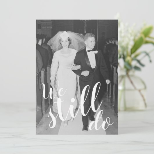 ANY YEAR -結婚の記念日と写真We Still Do 招待状 (スタンド正面)