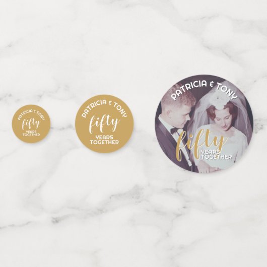 ANY YEAR - 50周年結婚と写真 コンフェッティ (裏面)