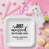 Any Year Anniversary Personalized ペーパープレート (パーティー)